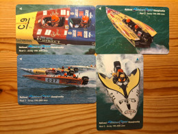 Phonecard Set Jersey 75JERA-D - Offshore 2000 Championship, Boat - [ 7] Jersey Und Guernsey