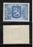 FINLAND FINNLAND FINLANDE  1957  MH(*) MI 486 YT 467  SC 351 STATE  COAT OF ARMS WAPPEN BLASON LION STAATSWAPPEN - Unused Stamps