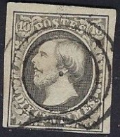 Luxembourg - Luxemburg - Timbre - Guillaume  III  1852    Michel 1   Cachet 3 Cercles - 1852 Guillaume III