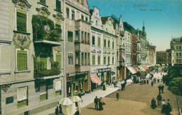 Pologne Polski Glogow Glogau Basse Silésie Marché Markt Westside Carte Animée Ed B D G 1915 - Polonia