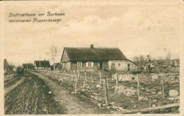 Pologne Polski Borkowo Wielkie Sierpc Silésie ? Près De Varsovie  Habitation Maison Rue Militaire à Droite De La Carte - Polen