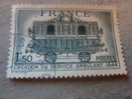 Centenaire Du Service Postal Ambulant - 1f.50 - Vert - Oblitéré - Année 1944 - - Usados