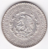 Mexique 1 Peso 1965 , José María Morelos Y Pavón, En Argent, KM# 459 - Mexiko