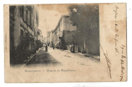 Delcampe - Beaurepaire (38) : La Rue De La République En 1904 (animé) ETAT PF. - Beaurepaire