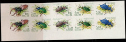 RUSSIA 2003 BEETLE SET OF PAIR IMPERF MI No 1104-4 MNH VF!! - Abarten & Kuriositäten