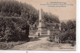 Brouvelieures Animée Monument Mémoire Du Corps Franc Des Vosges Commandé Par Bourras - Brouvelieures