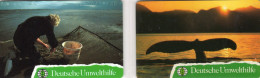 Rette Umwelt 2x TK O 273+360/1992 ** 50€ Umwelthilfe Strandschutz Am Meer Tierschutz TC Fishes Nature Phonecards Germany - Landschaften