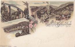 Gruss Aus Dem Höllenthal - Ravenna-Viaduct - Löffelthal - Höllsteig-Sternen - Titisee - Litho - Ed. Lautz & Isenbeck - Höllental