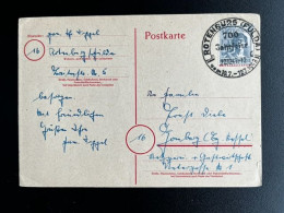 GERMANY 1947 POSTCARD ROTENBURG TO GAMBURG? 20-10-1947 DUITSLAND DEUTSCHLAND - Enteros Postales