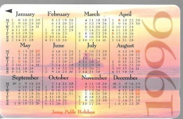 CARTE-MAGNETIQUE-GB-JERSEY-2£-CALENDRIER 1996-TBE - [ 7] Jersey Und Guernsey