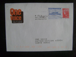 136-1- PAP Réponse Beaujard One Voice 08P407 Obl PAS COURANT - PAP: Ristampa/Beaujard