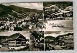 42813293 Glottertal Gasthaus Engel Tracht Panorama Kirche Glottertal Schwarzwald - Glottertal