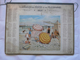 RARE - VIEUX PAPIERS - ALMANACH Des Postes Et Des Télégraphes 1939 : L'Heure Du Bain - Big : 1921-40