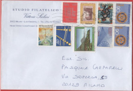 ITALIA - Storia Postale Repubblica - 2011 - 9 Francobolli Dal 1974 Al 1994 - Studio Filatelico Scolari Vittorio - Viaggi - 2011-20: Marcophilia