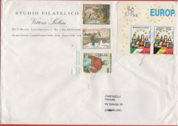 ITALIA - Storia Postale Repubblica - 2011 (Annullo A Penna) - 5 Francobolli Dal 1982 Al 1993 - Studio Filatelico Scolari - 2011-20: Poststempel