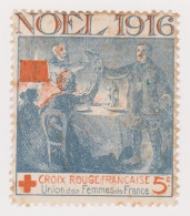 Vignette Militaire Delandre - Croix Rouge - Noël 1916 - Red Cross