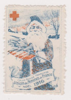 Vignette Militaire Delandre - Croix Rouge - Noël 1916 - Red Cross