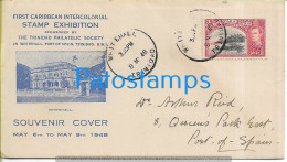 220104 TRINIDAD Y TOBAGO COVER CANCEL YEAR 1948 CIRCULATED TO PORT OF SPAIN NO POSTAL POSTCARD - Trinidad & Tobago (1962-...)