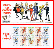 YVERT N° BC 3877Ba SPIROU FANTASIO OBLITÉRÉ D'époque Sur Carnet Neuf Par Service Abonnement - Journée Du Timbre