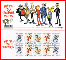 YVERT N° BC 3877Ba SPIROU FANTASIO OBLITÉRÉ D'époque Sur Carnet Neuf Par Service Abonnement - Dag Van De Postzegel