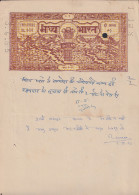 F-EX47211 INDIA REVENUE SEALLED PAPER FREEDOM STATE. 2 ANNAS.  - Autres & Non Classés