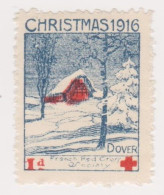 Vignette Militaire Delandre - Croix Rouge - Christmas 1916 - Dover - Red Cross
