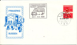 Denmark Cover Special Cancel Lyngby 9-4-1989 With Soccer/football Michael Laudrup Stamp - Briefe U. Dokumente