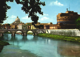 ROME, SAINT ANGELO BRIDGE AND CASTLE, ARCHITECTURE, ITALY - Pontes