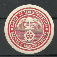 FINLAND FINNLAND Ministerium Für Handel- Und Industrie Vignette Seal Stamp Siegelmarke - Altri & Non Classificati