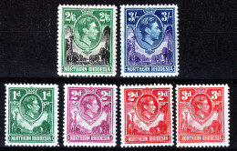 NORTHERN RHODESIA 1938 SOME MH KGVI VALUES - Rhodésie Du Nord (...-1963)