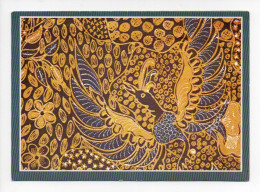 Carte Double: Batik Anonyme, Indonésie, Oiseau Du Paradis, UNICEF (23-426) - Indonésie