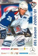 Autogramm Eishockey AK Sylvain Turgeon EC Kassel Huskies 00-01 HC Bozen EHC Olten SC Herisau Thurgau Oberhausen Langnau - Sports D'hiver