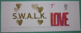 2008 ~ S.G. 2693 ~ ‘LOVE’ DESIGN SELF ADHESIVE SMILERS BOOKLET STAMP PLUS LABEL. NHM  #00988 - Unused Stamps