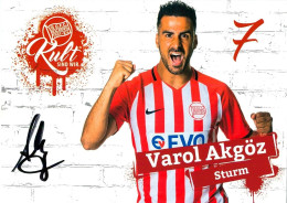 AK Varol Akgöz Offenbacher Kickers 18-19 Offenbach Am Main Rotenburg (Fulda) Bebra Hanau SV Darmstadt 98 Autogrammkarte - Handtekening