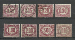 ITALY 1875 Michel 1 - 8 Dienstmarken Francobollo Di Stato, Mint & Used - Oficiales