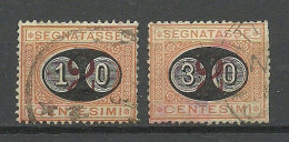 ITALY 1890-1891 Michel 116 - 17 Postage Due Portomarken O - Segnatasse