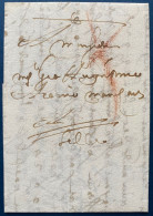 LETTRE Verticale 9 MAI 1698 Croix Manuscrite, " De YPRES " Marque Rouge à La Craie Y, Pour LILLE En Port Payé TTB & R - 1621-1713 (Paesi Bassi Spagnoli)