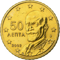 Grèce, 50 Euro Cent, 2002, Athènes, Or Nordique, TTB, KM:186 - Grecia