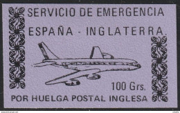 LOTE 1891  /// (C165) 1971. * HUELGA POSTAL INGLESA, SERVICIO EMERGENCIA ESPAÑA-INGLATERRA 100gr - Errors & Oddities