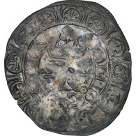 France, Charles V, Blanc Au K, 1365-1380, TTB, Billon, Duplessy:363 - 1364-1380 Carlos V El Sabio