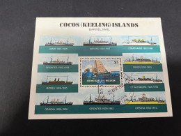 (stamp 17-12-2023) USED (tamponner) M/s - Cocos (Keeling) Islands - Ships - Cocos (Keeling) Islands