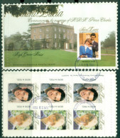 St Lucia 1981 Royal Wedding, Charles & Diana 2x P&S Booklet Panes On Piece Ex FDC - St.Lucie (1979-...)