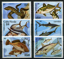 Cape Verde 1980 MiNr. 419 - 424  Kap Verde Fishes 6v MNH** 7,50 € - Cap Vert