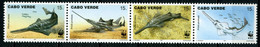 Cape Verde 1997 MiNr. 727 - 730  Kap Verde Fishes Smalltooth Sawfish WWF 4 V MNH** 15,00 € - Cap Vert