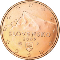 Slovaquie, 5 Euro Cent, 2009, Kremnica, BU, SPL, Cuivre Plaqué Acier, KM:97 - Slovaquie