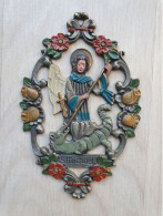 Zinn-Figur  (Schild) - Heiliger Sankt Michael - Tins