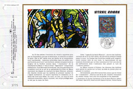 " VITRAIL ROMAN CATHEDRALE DU MANS " Sur Feuillet CEF 1er Jour N°té  De 1994. N° YT 2859 Parfait état FDC - Vetri & Vetrate