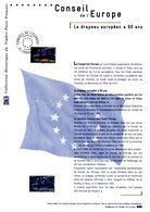 " CONSEIL DE L'EUROPE : 60 ANS DU DRAPEAU " Sur Document Philatélique Officiel De 2015  N° YT SERV 163. Parfait état DPO - Sonstige & Ohne Zuordnung