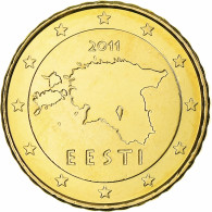 Estonie, 10 Euro Cent, 2011, Vantaa, BU, SPL+, Or Nordique, KM:64 - Estonia
