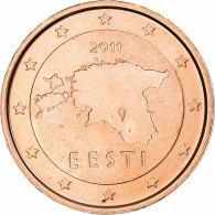 Estonie, 2 Euro Cent, 2011, Vantaa, BU, SPL+, Cuivre Plaqué Acier, KM:62 - Estonie